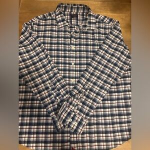 Untuckit Men’s Plaid Flannel Button Down Shirt 100% Cotton XL